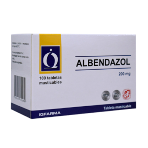 ALBENDAZOL 200mg x 100 tabletas masticables