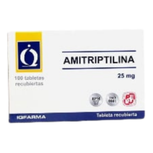AMITRIPTILINA 25mg x 100 tabletas recubiertas