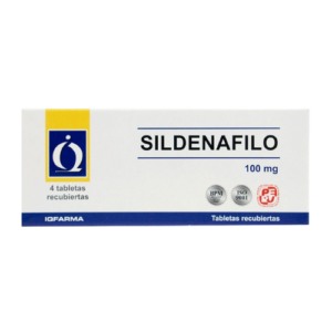 SILDENAFILO 100mg x 4 tabletas recubiertas