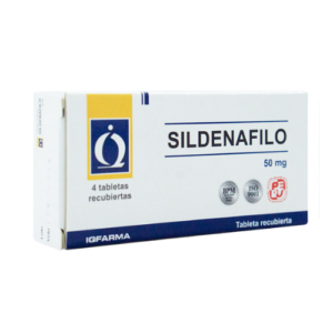 SILDENAFILO 50mg x 4 tabletas recubiertas